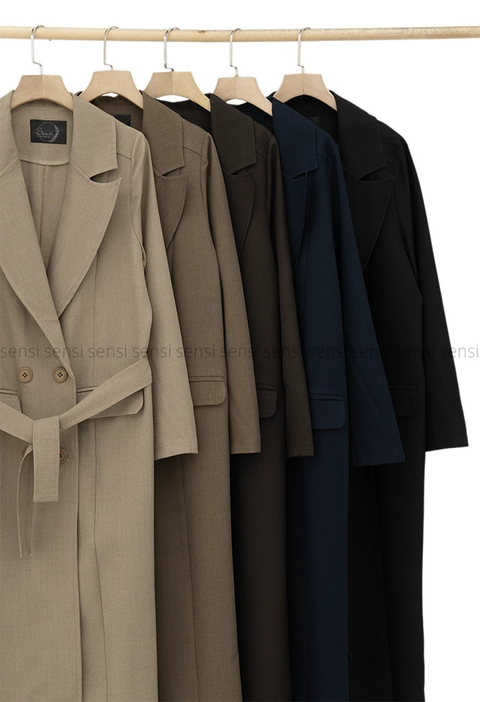 مانتو مانتو بلند یقه بلیزر @کد1005383